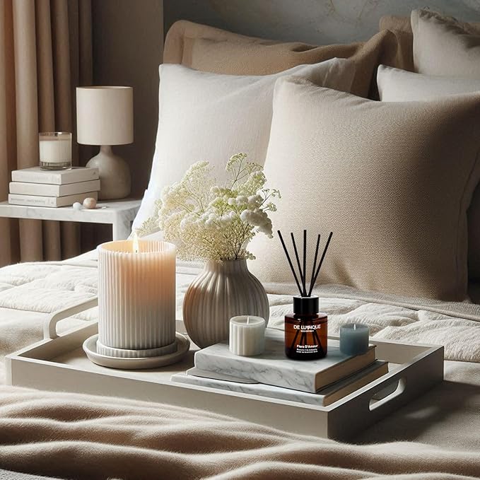 Reed Diffuser Oil – Flora D’Amour Scent with Rose, Peony, Magnolia & Peach – Long Lasting Aroma Diffusers for Home, Bedroom, Bathroom & Office – 50ml