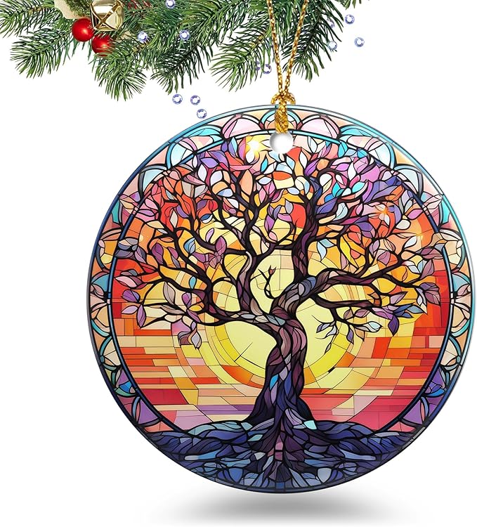 Tree of Life Christmas Ornaments 2025 Tree of Life Ornament Holidays Ornaments Christmas Tree Ornaments Hanging Accessories Navidad decoracion Xmas Gifts for Home Indoor Outdoor Decor