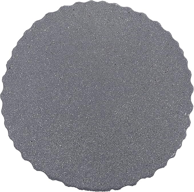 JONATHAN Y TBL1102A Louisa 19" Modern Art Deco Tambour Indoor/Outdoor Accent Table Minimalist, Contemporary, Bohemian, Mid-Century, Patio, Garden Room, Bathroom, Living Room, Gray Terrazzo Finish