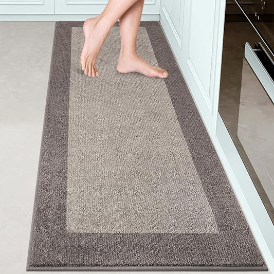 Machine Washable Kitchen Rug 24" x 70", Non Slip Kitchen Mat for Floor, Absorbent Entrance Runner Rug for Bedroom, Hallway, Bathroom, Door (Roll Packing)