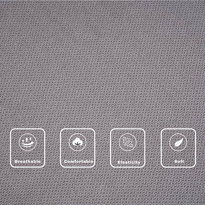 Accent Chair for Living Room,Mid-Century Arm Chair Fabric Living Room Chairs,Upholstered Reading Chair for Bedroom,Single Sofa Chair with Wood Legs for Apartment,Grey,2 Pack