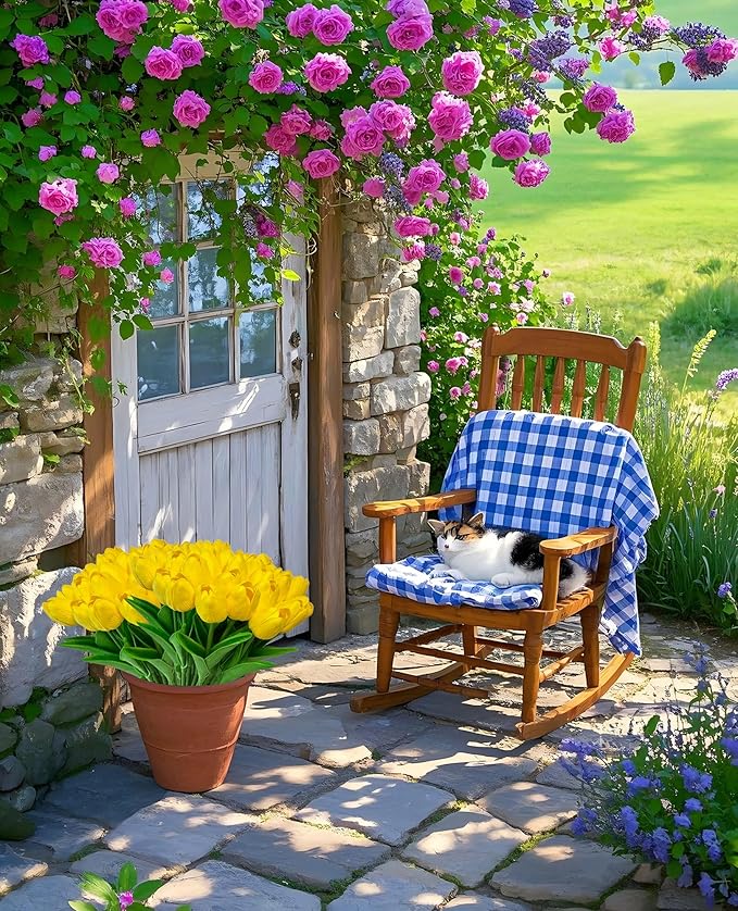 Yellow Artificial Tulip Flowers 15PCS Real Touch Faux PU Tulips Bouquet Faux Spring Flowers for Floral Arrangements Table Centerpiece Kitchen Home Mothers Day Easter Summer Decorations