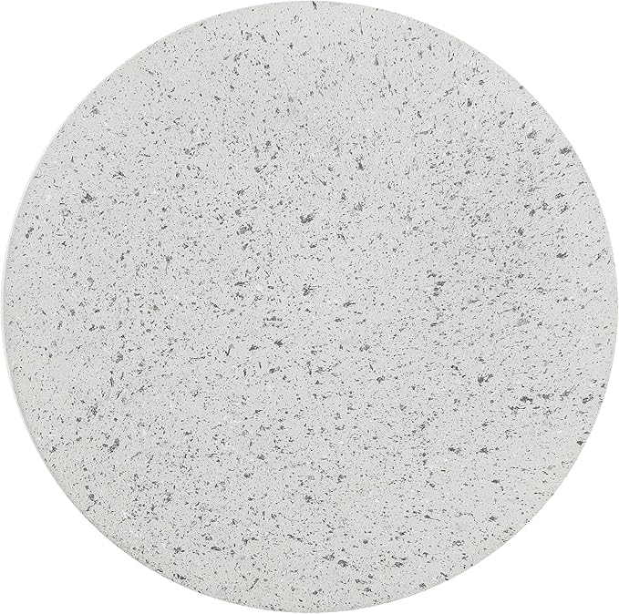 JONATHAN Y TBL1108C Hollie 18" Minimalist Modern Drum Indoor/Outdoor Accent Table Pedestal, Contemporary, Mid-Century, Art Deco,Bohemian, Patio, Garden, Bathroom, Living Room, Gray Terrazzo Finish