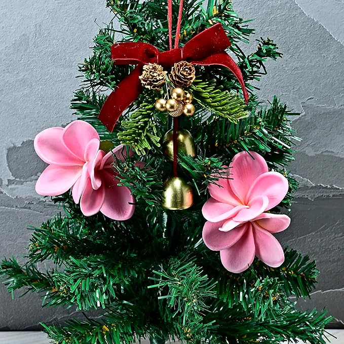 10pcs Pink Flowers PU Real Touch Flowers Hawaiian Plumeria Tropical Artificial Flowers for DIY Floral Gifts Wedding Home Office Table Decor Farmhouse Table Centerpiece Decorations