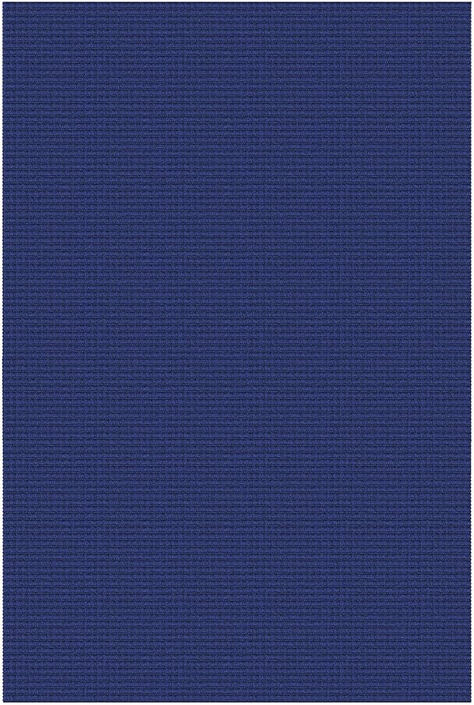 IOHOUZE Washable Area Rug 3x5 Non Slip Woven Rugs for Entryway Rugs Indoor Outdoor Doormat Throw Rug Floor Carpet for Entrance Kitchen Living Room, Royal Blue/Navy