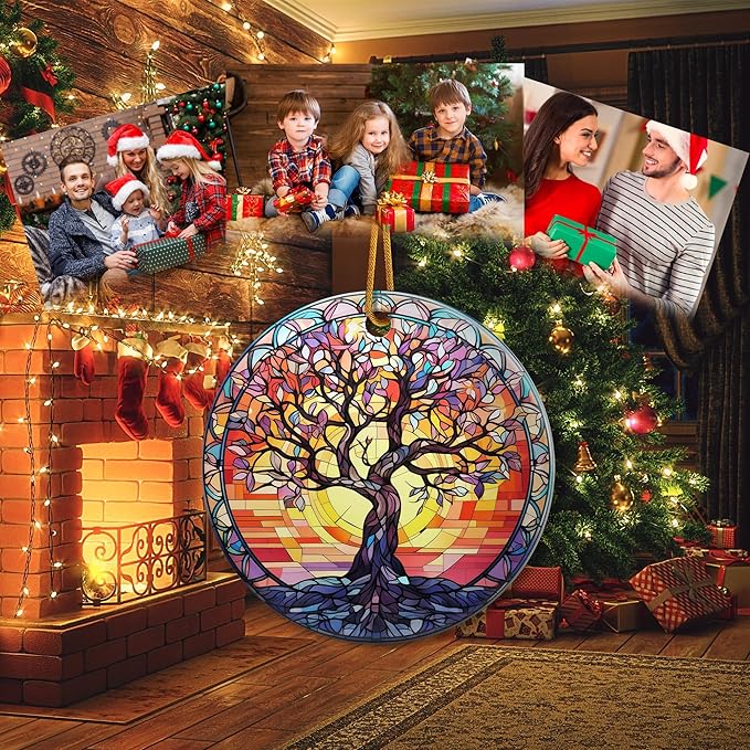 Tree of Life Christmas Ornaments 2025 Tree of Life Ornament Holidays Ornaments Christmas Tree Ornaments Hanging Accessories Navidad decoracion Xmas Gifts for Home Indoor Outdoor Decor