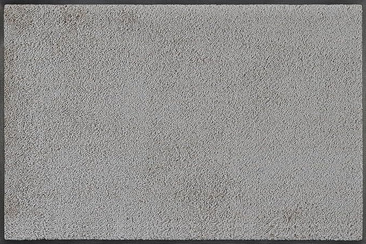 Wash and Dry Monotone Rug Cool Gray Non-Slip Washable Doormat 20x29.5 in (Small)