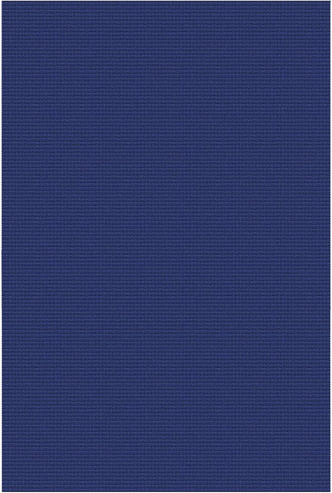 IOHOUZE Washable Area Rug 5x7 Non Slip Rugs for Living Room, Dining Room Rugs Bedroom Rug, Woven Braided Indoor Floor Carpet for Living Room Nursery, Royal Blue/Navy