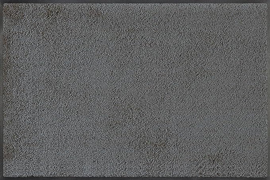 Wash and Dry Monotone Rug, Smokey Mount Gray Non-Slip Washable Doormat 20 x 30 in (Small)