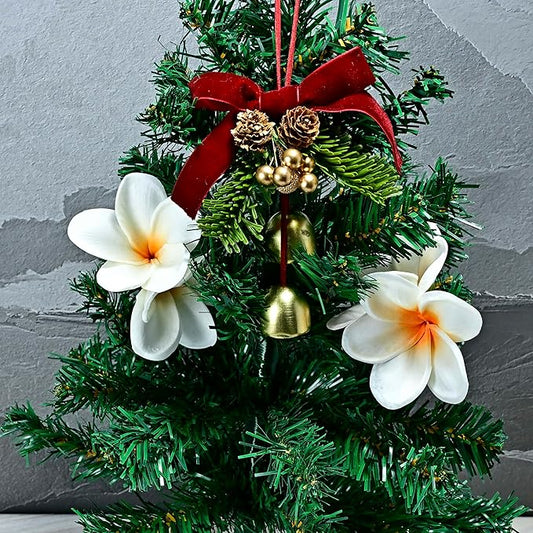 Birthday Gifts for Women 10pcs Gradient Orange Flowers PU Real Touch Flowers Hawaiian Plumeria Frangipani Artificial Flowers for DIY Birthday Gifts Wedding Gifts Home Decor Table Centerpiece