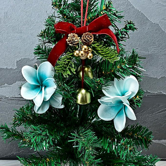 Birthday Gifts for Women 10pcs Gradient Peacock Blue Flowers PU Real Touch Flowers Hawaiian Plumeria Frangipani Artificial Flowers for DIY Birthday Gifts Wedding Gifts Home Decor Table Centerpiece