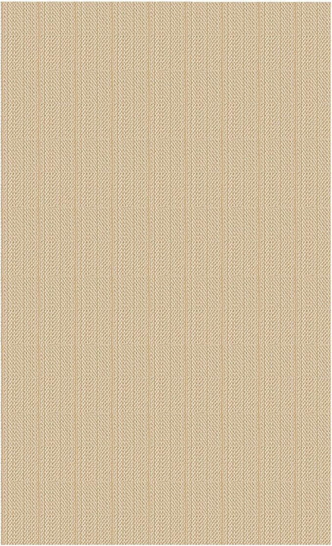 IOHOUZE Washable Area Rug 6x9 Non Slip Rubber Backed Rugs for Living Room, Dining Room Rugs Bedroom Rug, Woven Indoor Floor Carpet for Living Room Nursery, Warm Beige/Orange/Apricot