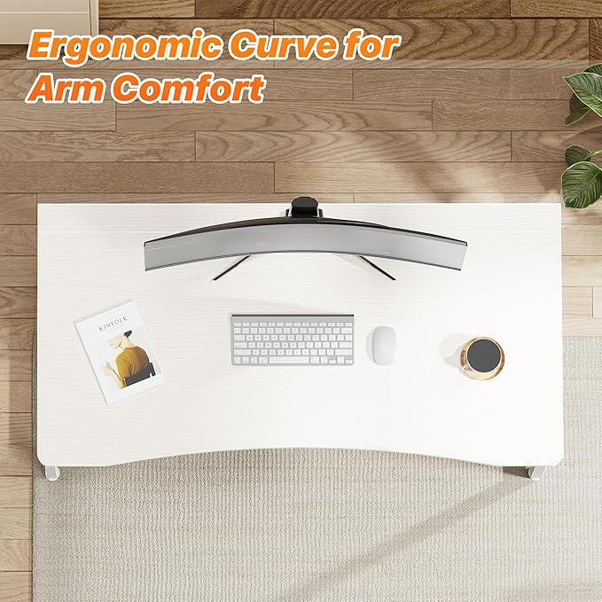 Huuger Folding Desk for Small Spaces, 39.4 Inch Foldable Computer Table, for Home Office, Study, Bedroom, Dorm, Space Saving, Small Writing Work Office Computer Desk, Easy to Fold, White