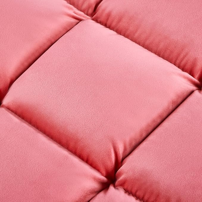 Yaheetech Floor Chair, Meditation Chair with Back Support Gaming Floor Lounger with 14 Adjustable Position for Adult, Pink, 2pcs