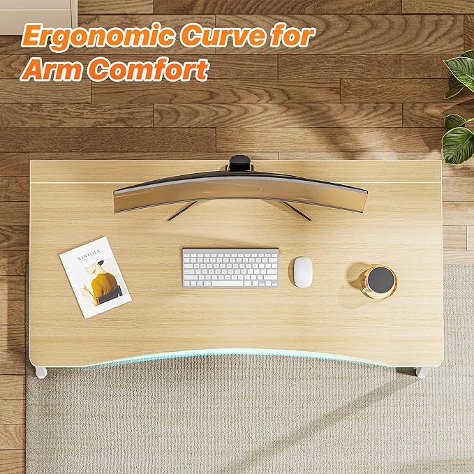 Huuger Folding Desk for Small Spaces, 39.3 Inch Foldable Computer Table, for Home Office, Study, Bedroom, Dorm, Space Saving, Small Writing Work Office Computer Desk, Easy to Fold, Oak