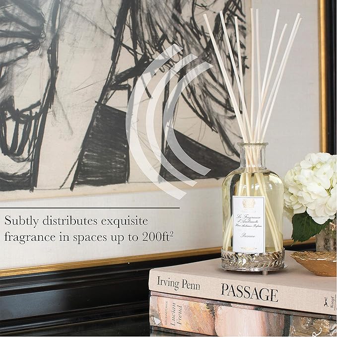 Antica Farmacista Home Ambiance Diffuser - Long-Lasting Reed Scent Diffuser - Luxury Room Freshener Gift - Vanilla, Bourbon & Mandarin, 3.4 fl oz
