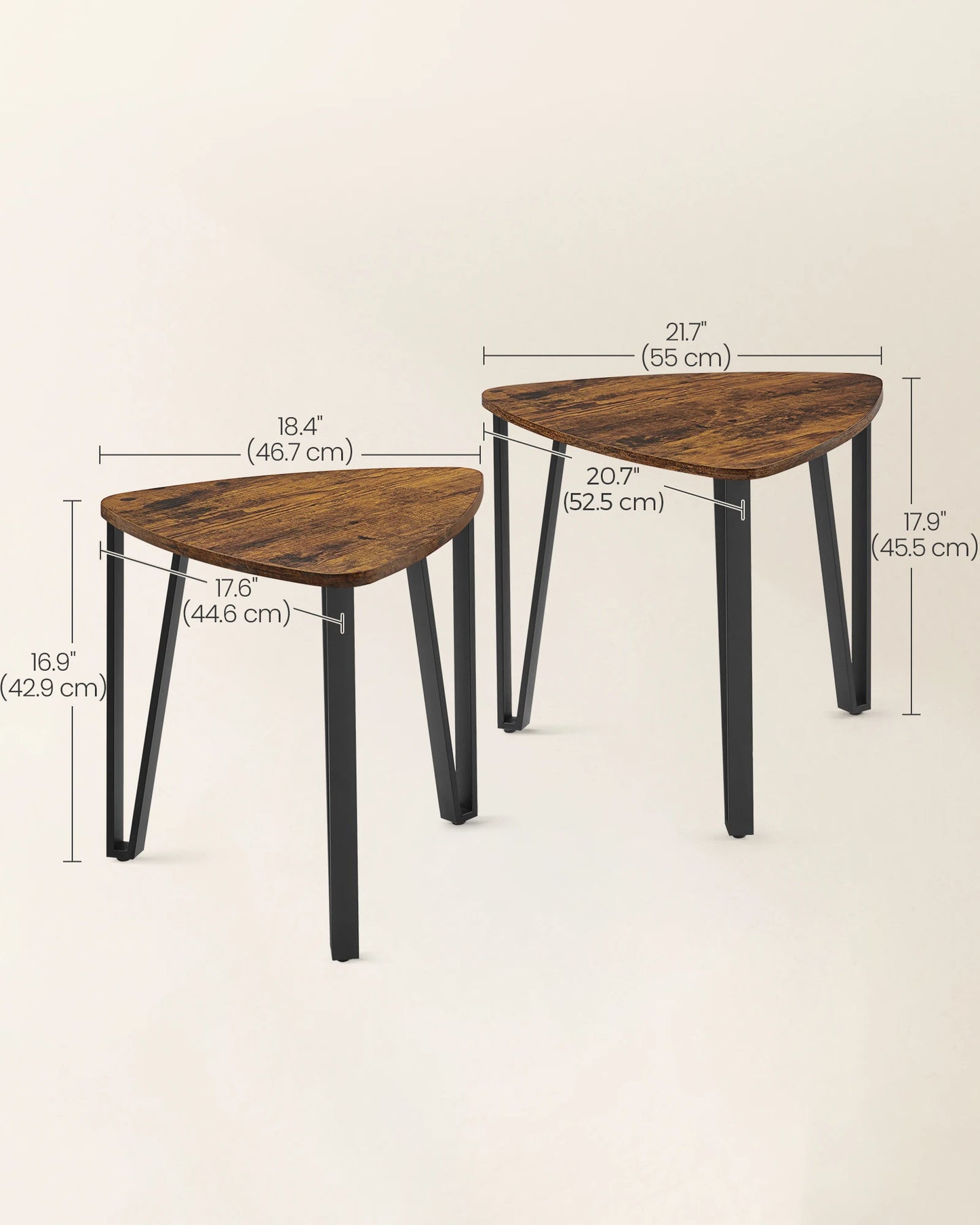 VASAGLE Nesting Tables Set