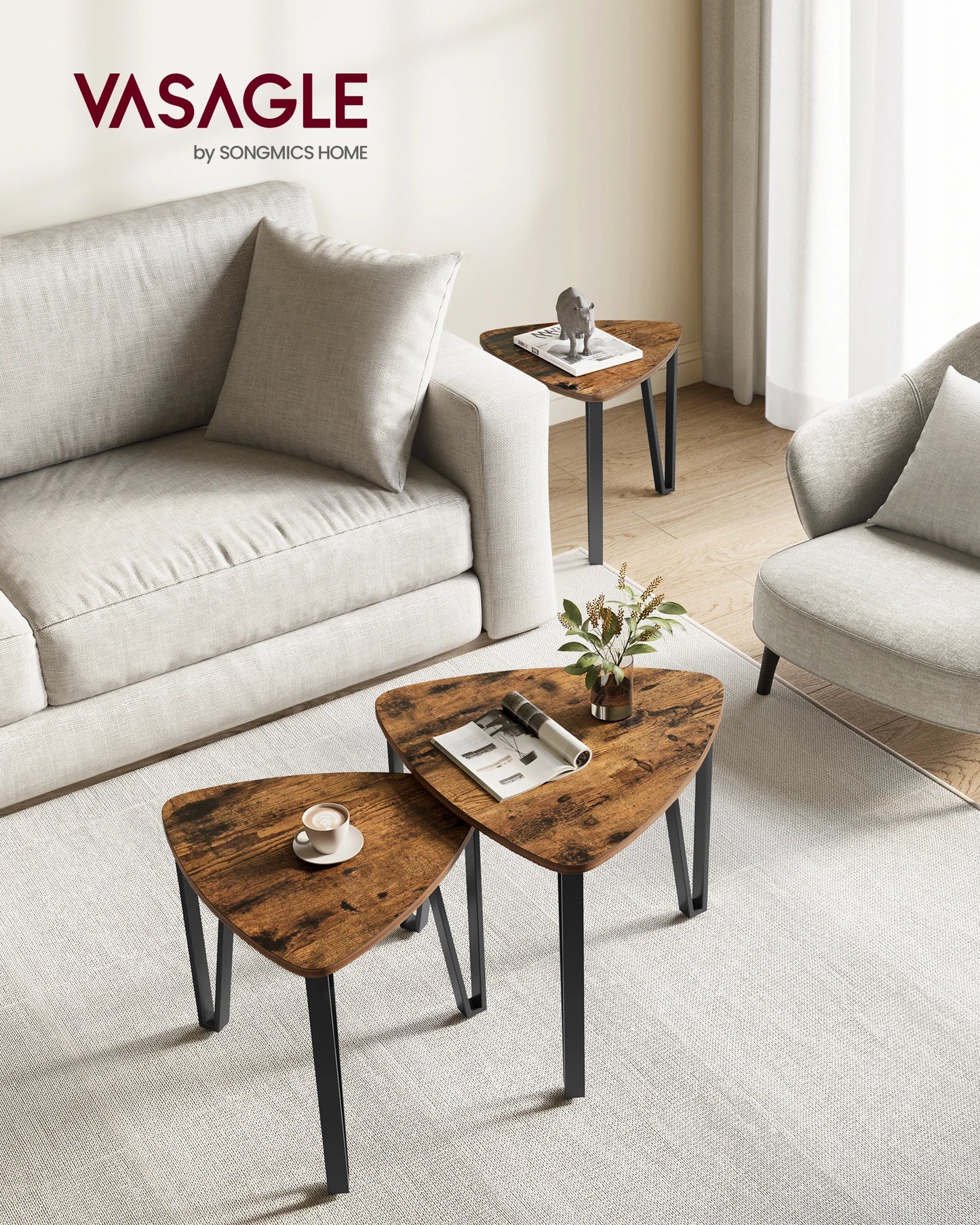 VASAGLE Nesting Tables Set