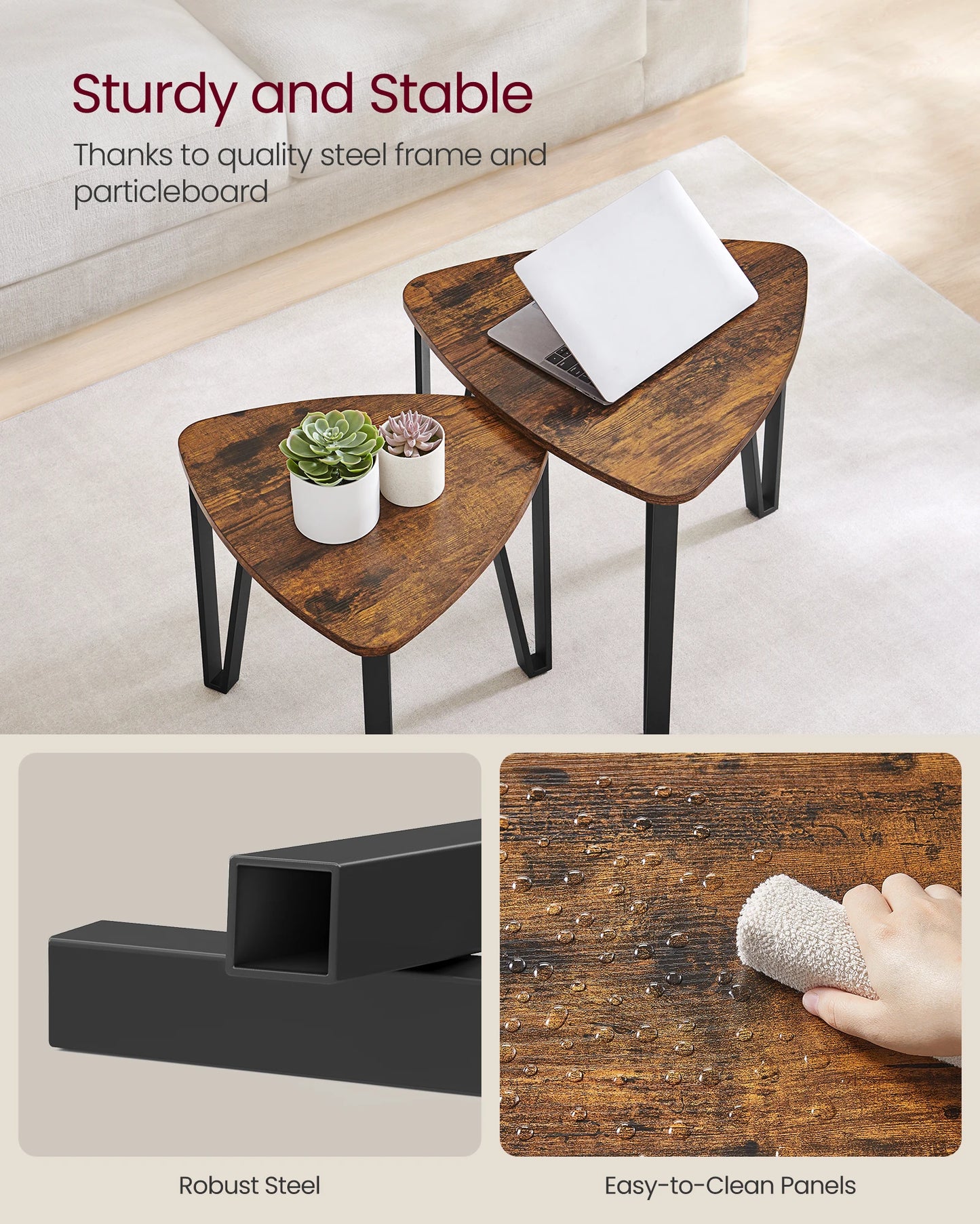 VASAGLE Nesting Tables Set