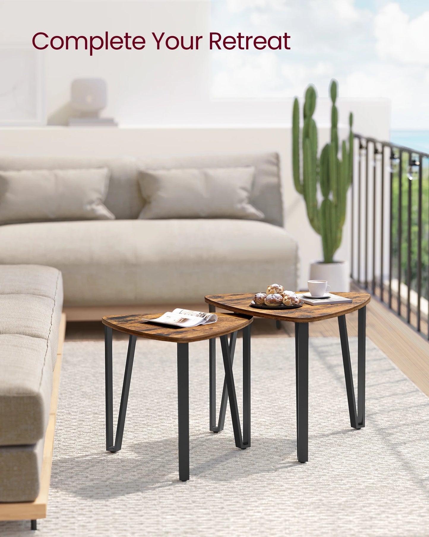 VASAGLE Nesting Tables Set