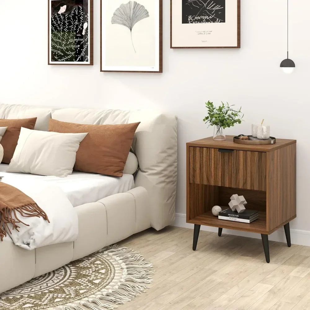 Fluted Nightstand Set