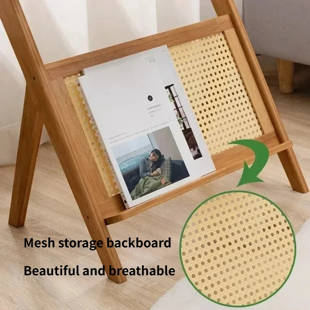 Z-Shaped Tea Table – Small Living Room Table with Removable Glass, Modern Minimalist Design